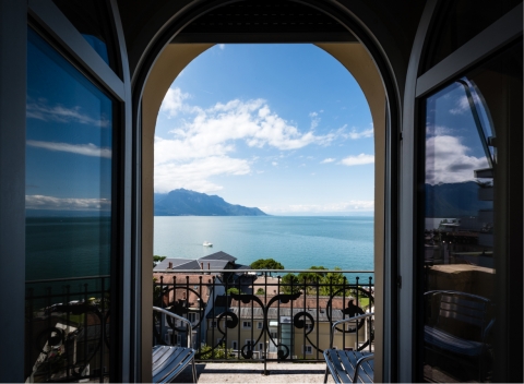 Him Campus Montreux. Window views